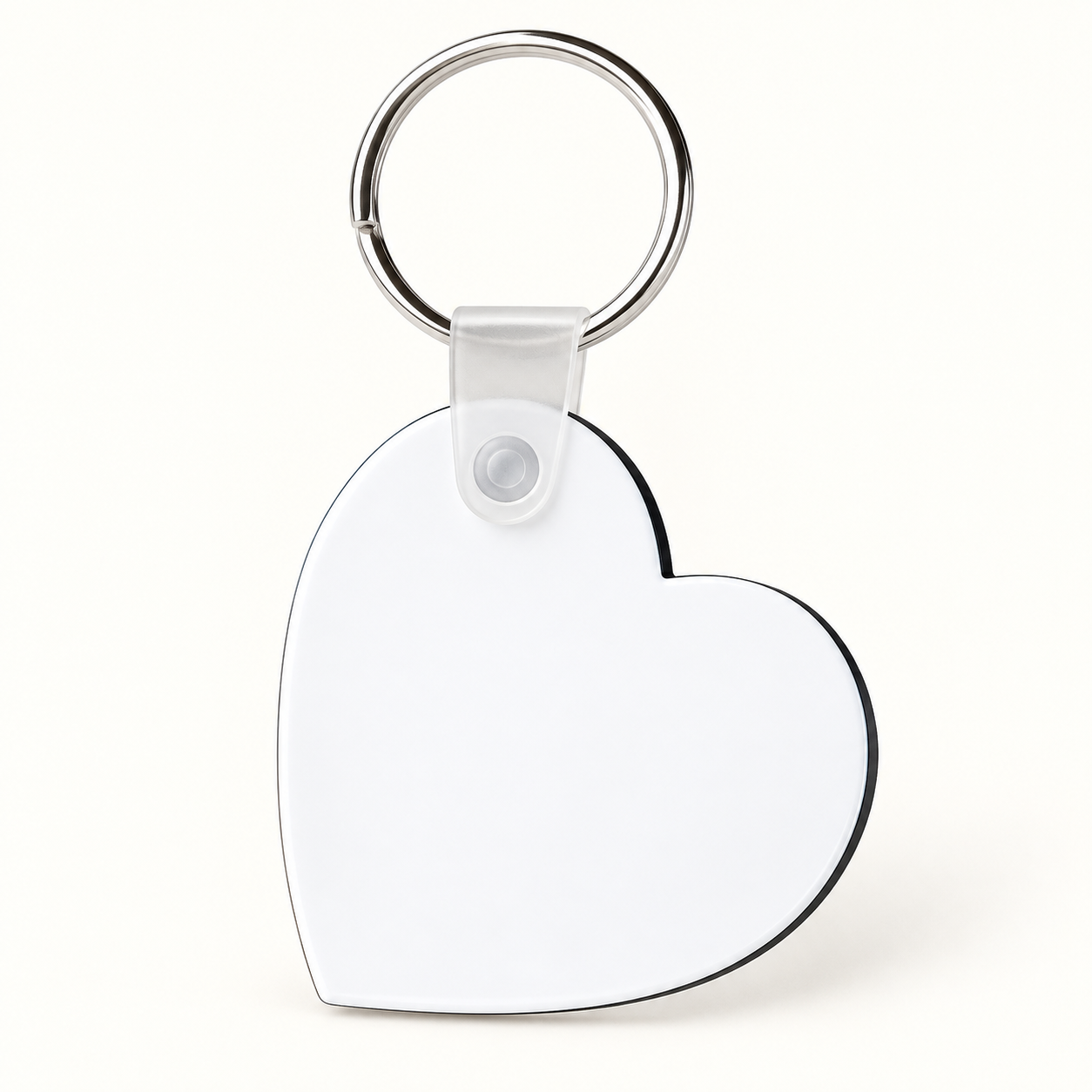 Custom Heart Photo Keychain